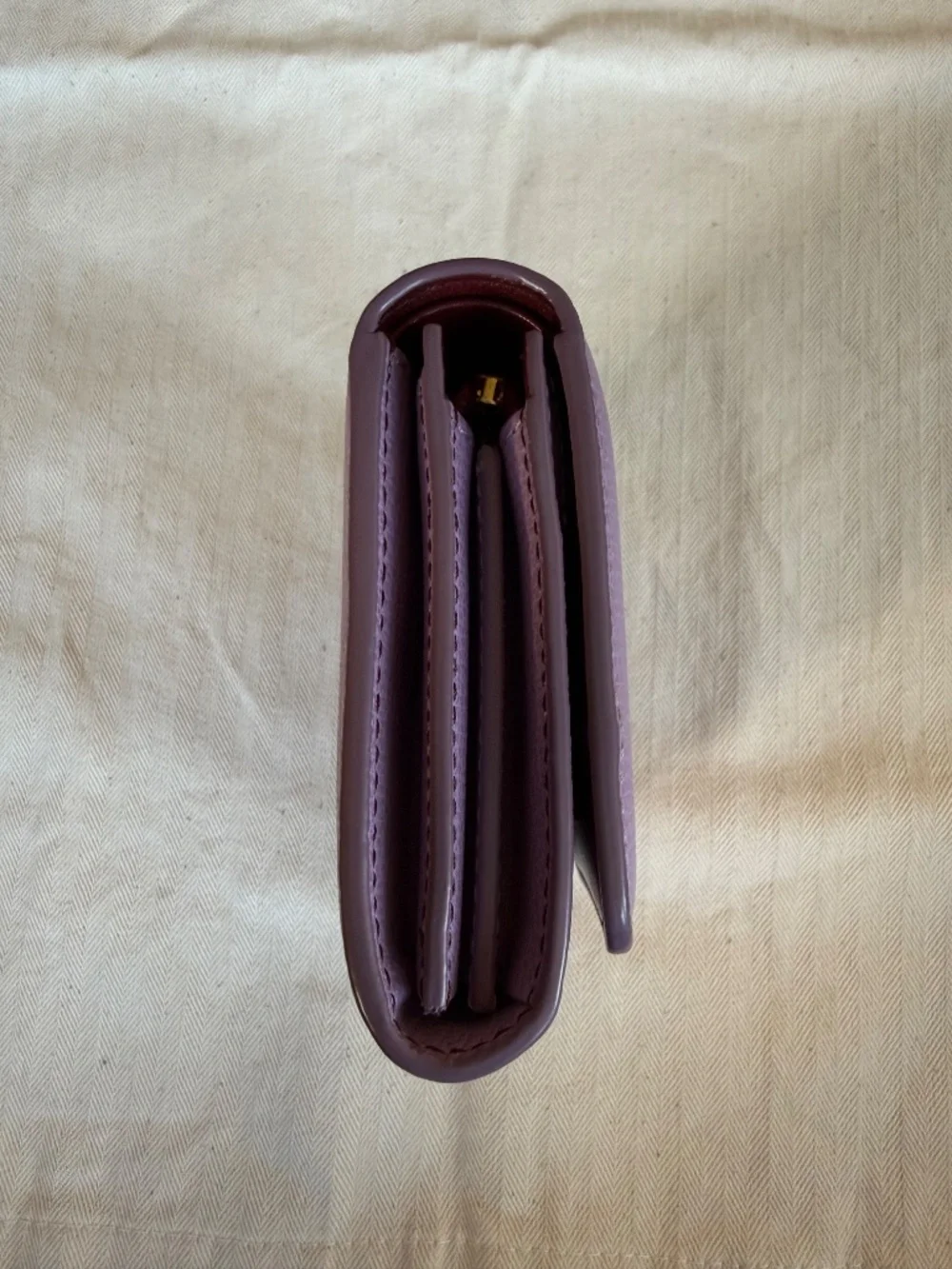 Mulberry - Small Continental French Purse - Purple Classic Grain